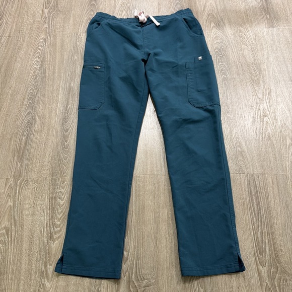 Figs Pants - Figs Scrub Pants Bottoms Yola Sz Medium TW2000R Dark Teal PO# 1643